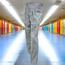 Pantalon Escolar Joven Adulto Tela Gales Cuadros Diferentes Colores - Verde - Ver 2