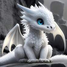 Bộ dụng cụ làm tranh kim cương 5D DIY (Thích hợp cho người lớn), chủ đề động vật Rồng trắng, bộ dụng cụ làm đồ thủ công kim cương Acrylic tròn (Có thể dùng làm quà tặng trang trí tường nhà) - SSS136-20x20 - Xem 7