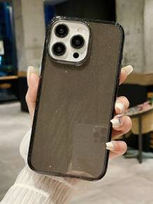 1个时尚亮面透明黑色TPU材质手机壳，兼容 17/17 Pro/17 Pro Max/Air/16/16 Pro/16 Plus/16 Pro Max、7/8/7 Plus/8 Plus/X/XS/XR/XS Max/11/11 Pro/11 Pro Max/12/12 Pro/12 Pro Max/13/13 Pro/13 Pro Max/14/14 Pro/14 Plus/14 Pro Max/15/15 Pro/15 Plus/15 Pro Max - 黑色 - 查看 4