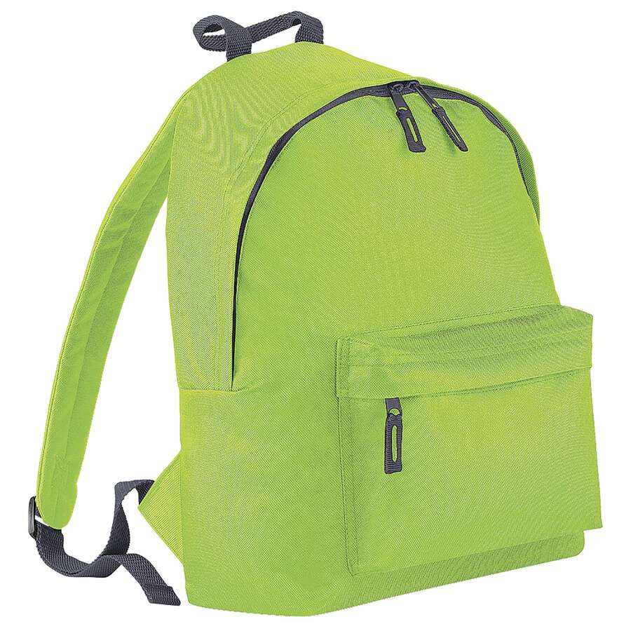 Bagbase Fashion Backpack / Rucksack (18 Litres) (Lime/Graphite) - Lime Green - View 1