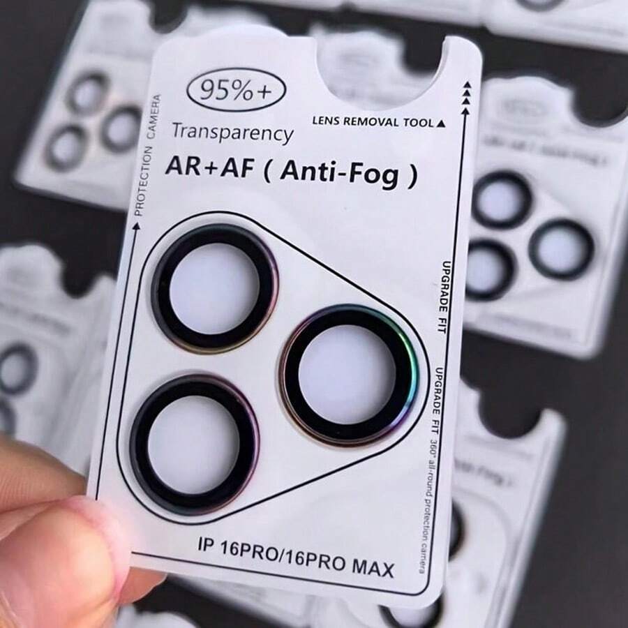 New AR+AF Locating Eagle Eye Lens Ring Protective Film Compatible With Iphone 16 Pro Max Lens