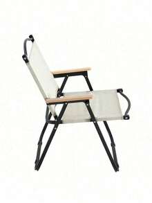 1-Piece Folding Outdoor Chair For Indoor, Outdoor Camping, Picnics, Beach,Backyard, BBQ, Party, Patio, Beige - 米色+牛津+Modern-1 - 查看 5