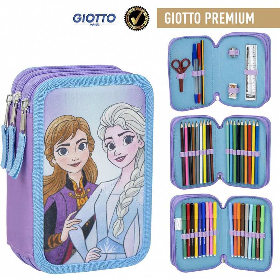 Disney Giotto 冰雪奇緣配件鉛筆盒 - 冰雪奇緣設計 - 堅固便攜鉛筆盒 - Giotto Accessories - 藍色 - 查看 1