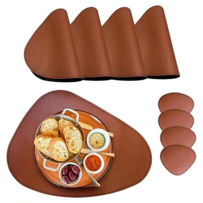 4 Jogos Americano Dupla Face Mesa Posta Jantar Elegante + Brinde