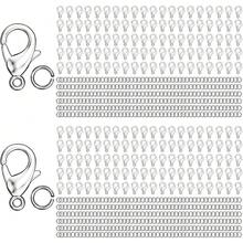 700 件龙虾爪扣和开口跳环套装项链扣手链扣和闭合龙虾扣鹦鹉扣用于珠宝制作 - 龍蝦扣&開口環 - 查看 8