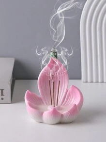 1 件树脂莲花形多功能家居装饰香炉 - 彩色 - 查看 12