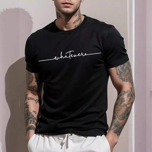 YLF MODAS Camiseta Masculina Estampa 100%Algodão Fio 30.1 Penteado