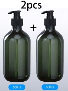 1 个大容量 300ml/500ml 泵式分配瓶，琥珀色透明 PET 塑料，适用于洗发水、沐浴露、乳液、家庭、酒店、旅行使用 - 彩色 - 查看 21