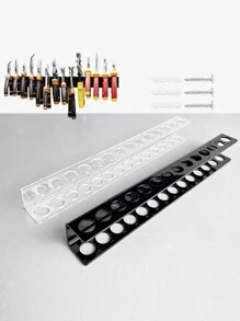 1 件黑色/透明亚克力 14 孔壁挂式储物架，手动工具收纳架 - 彩色 - 查看 1