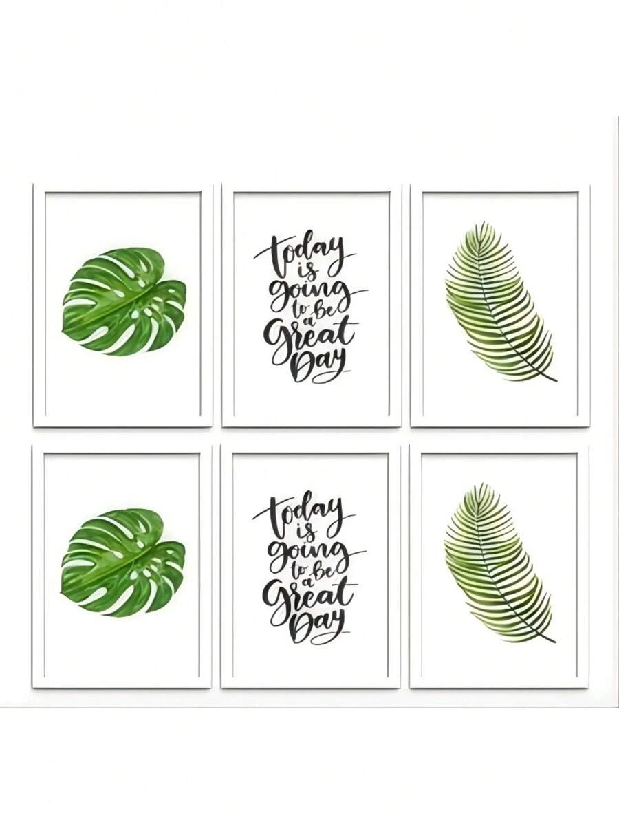 6 Marcos Decorativos para Fotos - Ideal para Paredes y Mesas - Blanco - Ver 1