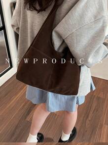 1 pieza Bolso de hombro multibolsillo FEISTURE, hecho de tela con apariencia, incluye una mini bolsa, adecuado para niñas, mujeres, estudiantes universitarias, mujeres que inician su carrera y damas de oficina, excelente para el trabajo, los negocios, los trayectos y la escuela, bolso de moda