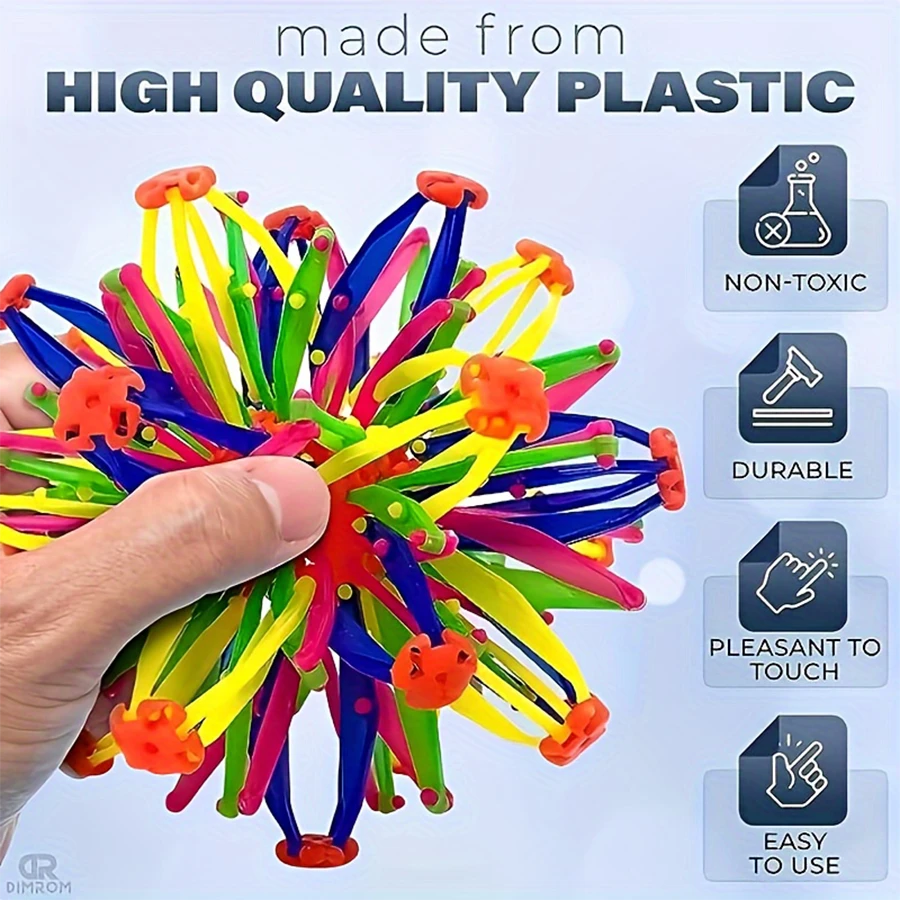 Extendable Magical Transformable Shrinking Flower Ball, Juggling Bouncy
