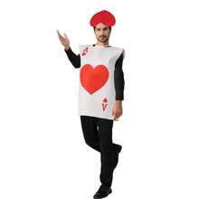 Adult Red Poker Cards Costume Party Playing Cards Costume - Red - View 3