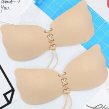 2 对粘性胸罩，露背无肩带胸罩聚拢，粘性隐形提升胸罩，婚礼聚拢胸罩，适合露背无钢圈晚礼服﻿ - 彩色 - 查看 14