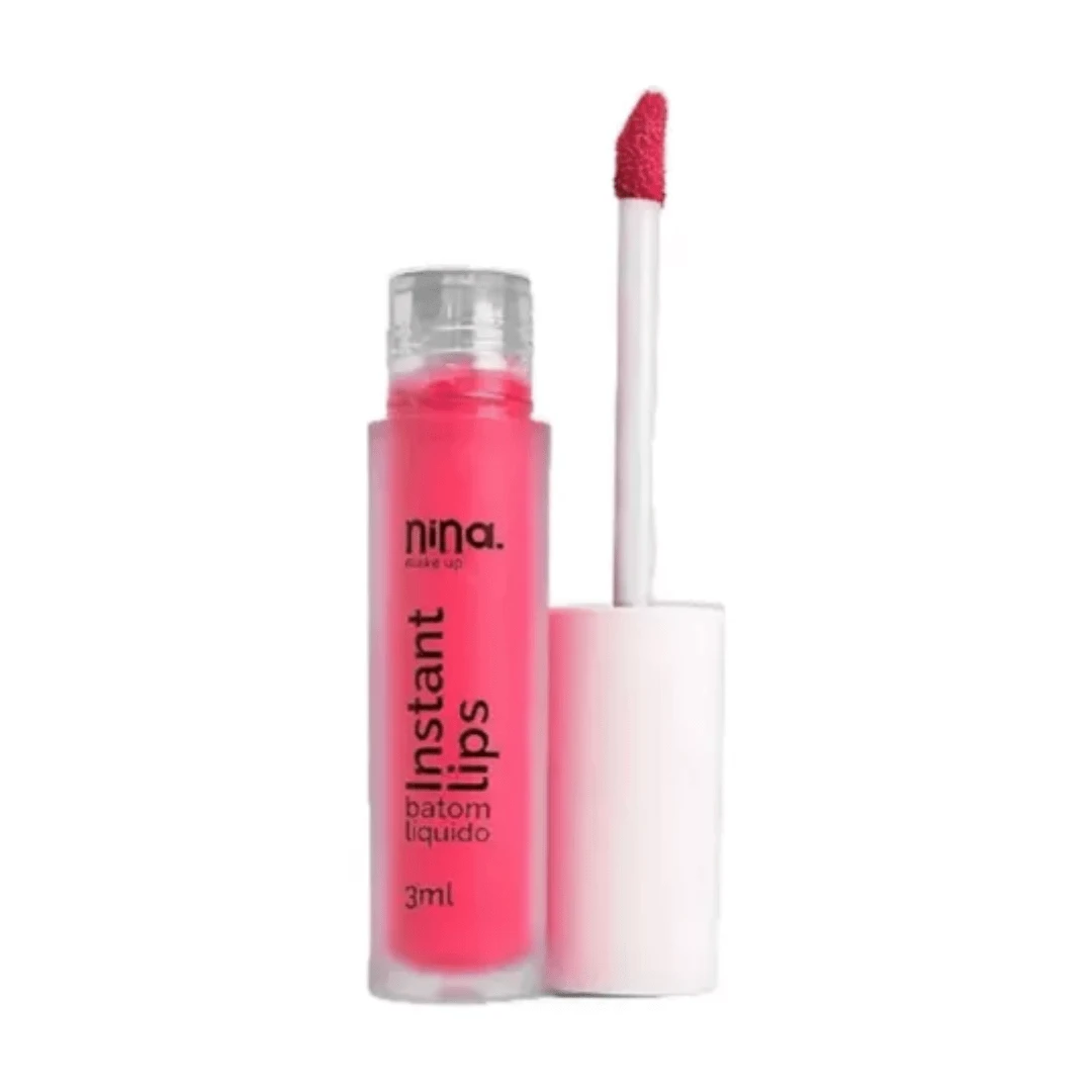 NINA MAKE UP Batom Líquido Instant Lips - Nina Makeup - Infinito - Visão 1