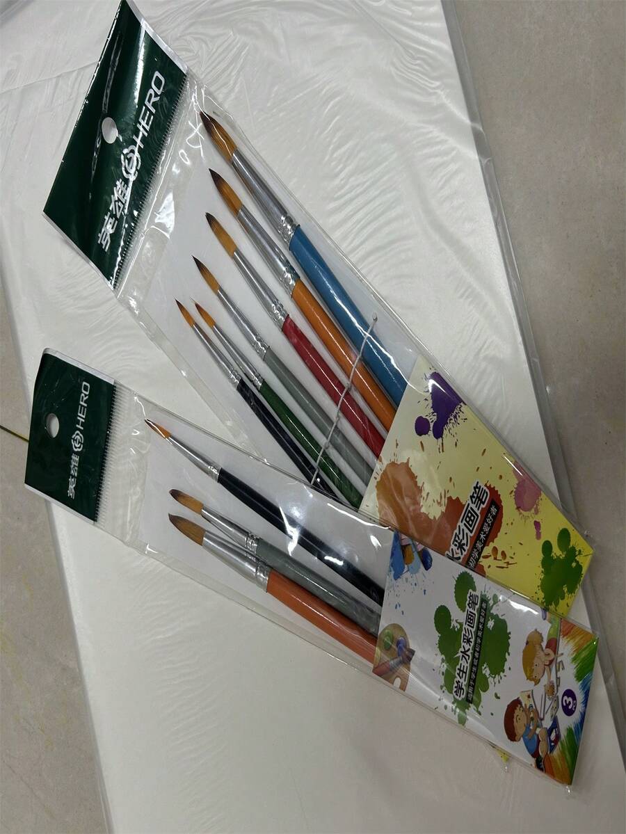 Bộ cọ màu nước, cọ vẽ lông sói, bút màu nước, cọ vẽ sơn dầu acrylic - Một cỡ - Xem 1