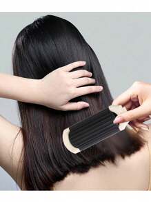 1pc Folding Comb With Attached Mirror, Miniature, Portable, Rhinestone Decorated, Cushion Brush, Hd Makeup Mirror, High-End Luxury Hair Brush, Back To School Supplies - Multicolor - View 8