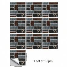10Pcs/Set Simple Brick Shape Pattern Self-Adhesive Floor Sticker For Office Home Kitchen Bathroom Living Room Floor And Wall Decoration, Renovation Stickers Peel Wall Panels, Wall Paper, Wallpapers, Spring Decoration Items Refresh Your Home, Festival Decoration Stickers Gifts Birthday Graduation - Multicolor - View 33