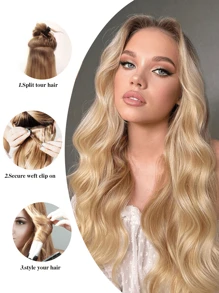 nimoki Clip In Long Curly Synthetic Hair Extension