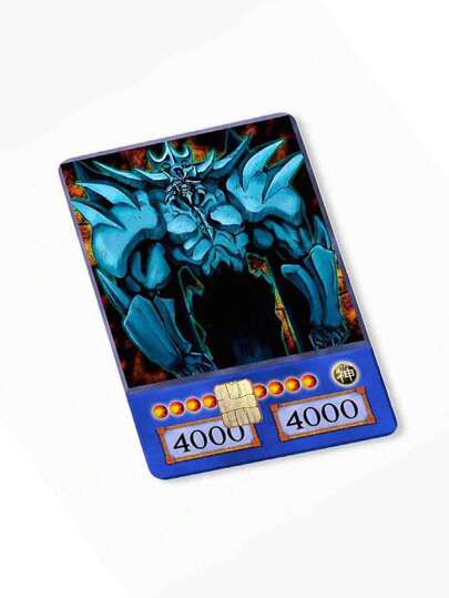 3x1 Sticker para tarjeta 3 dioses egipcios yugi version anime Skincard etiqueta Adhesiva 3x1