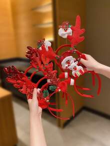 1/3/5 chiếc băng đô Giáng sinh cho trẻ em, dễ thương nhiều màu sắc - Nhiều màu - Xem 7