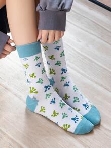 1/3 Pairs Of Women's Spring And Autumn Animal Feet Funny Pattern Cartoon Funny Pattern Frog Creative Tube Socks, Fall - Multicolor - View 9