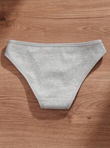 3 piezas de bragas para mujer, ropa interior femenina de lencería suave con diseño sexy de tiro bajo