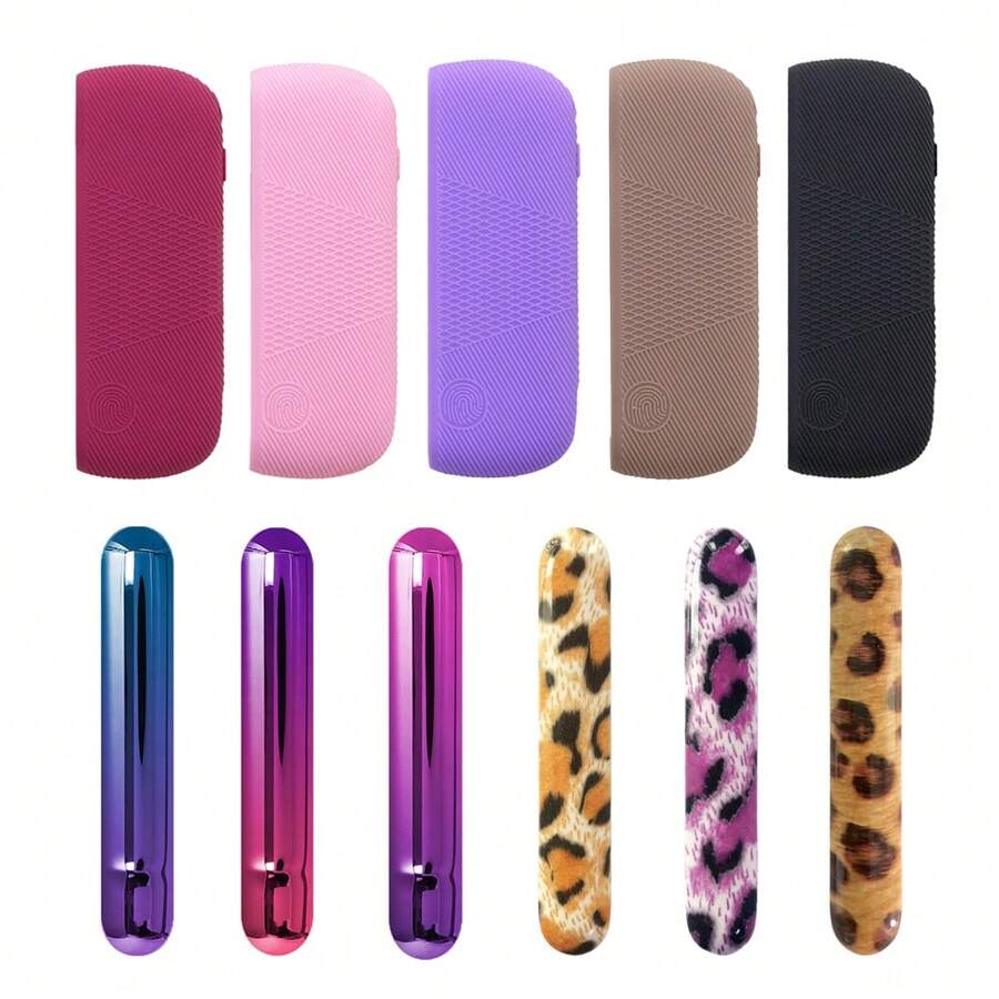 二合一豹纹渐变色 PC(聚碳酸酯)和硅胶外壳装饰性可更换配件盖,适用于 iqos Iluma 和 Iluma I 豹纹、发饰、吸烟配件、电子烟、香烟储存、电子烟吸烟、烟嘴盒、Sigaretten Doos - A - 查看 1