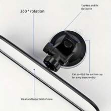High Definition Wide-Angle 360 ° Interior Rearview Mirror - Conforms To Convex Glass, Enhances Visibility Of Blind Spots In Cars - Black - View 2