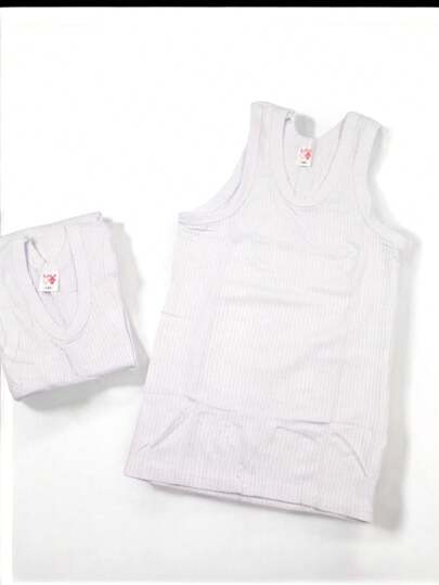 SET de 3 Camisetas de algodón para niño, blanca, transpirables, suaves, ligeras y cómodas.