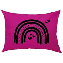 Pink Pillowcase With Rainbow Print PTO01 - 玫紅色 - 查看 1
