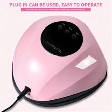 24颗LED紫外线美甲灯，带可拆卸底座：专业速干凝胶美甲固化灯，适合家庭和美甲沙龙使用，情人节礼物 - 粉色 - 查看 8