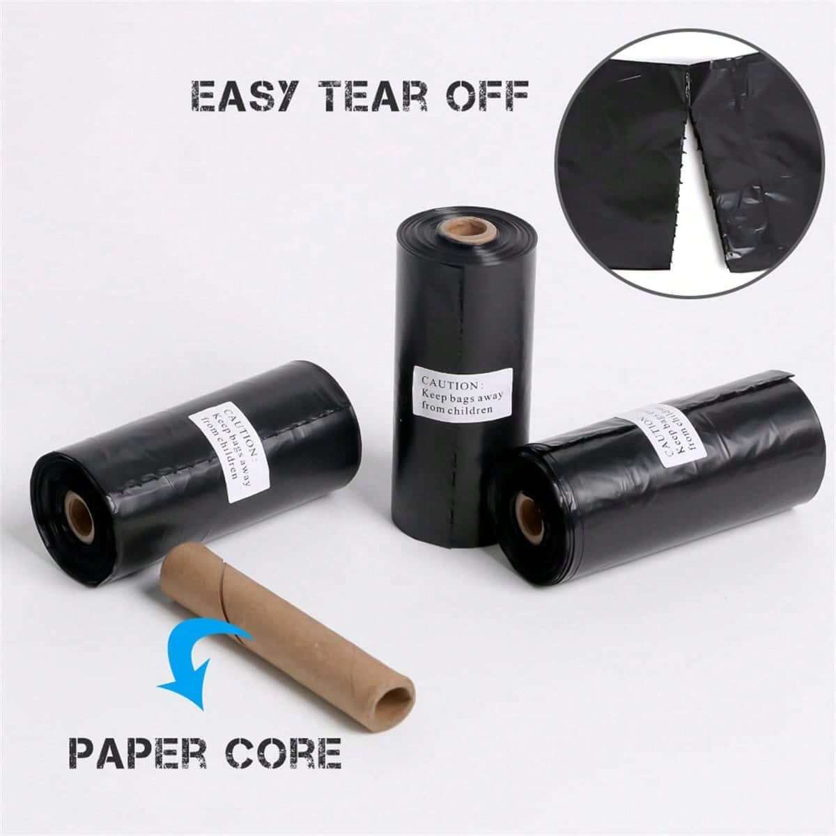 1 Peça Sacolas de Lixo Espessas e Fáceis de Pegar na Cor Preta, Sacos