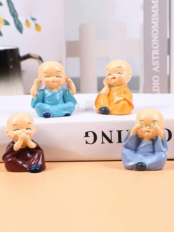4pcs Baby Boy Ornament, Small Decoration Craft For Home Decor Birthday