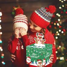 金盒生日快乐卡，配有 50 个透明袋子、惊喜现金盒，适合生日、万圣节、感恩节、圣诞节庆祝活动 - 綠色 - 查看 5