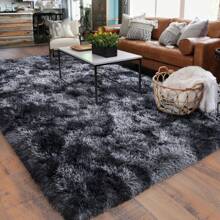 Soft Shag Rugs For Bedroom, Black And Grey Fluffy Shaggy Rugs For Living Room, Luxury Modern Plush Carpet Girls Boys Room Dorm Indoor Home Decor, Upgrade Non-Slip - Dark Gray - View 5
