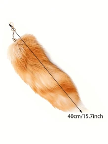 Fox Tail Personalized Bag Pendant, Cute Fox Fur Tassel Pompom Key Chains, Key Ring Tails Chain Keychain Keyring Gift, Cute Simulation Fox Tail Keychain Pendant Key Chain, Bags Charm Keys Holder, Valentine's Day Holiday Gifts Car Keychain, Charm Bag Keyring Holder Gifts Accessories For Women Men (Slight Difference In Tail Color) - Multicolor - View 6