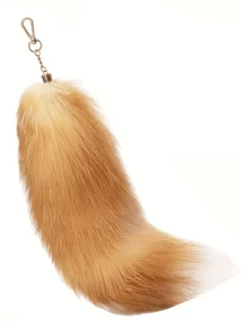 Fox Tail Personalized Bag Pendant, Cute Fox Fur Tassel Pompom Key Chains, Key Ring Tails Chain Keychain Keyring Gift, Cute Simulation Fox Tail Keychain Pendant Key Chain, Bags Charm Keys Holder, Valentine's Day Holiday Gifts Car Keychain, Charm Bag Keyring Holder Gifts Accessories For Women Men (Slight Difference In Tail Color) - Multicolor - View 3
