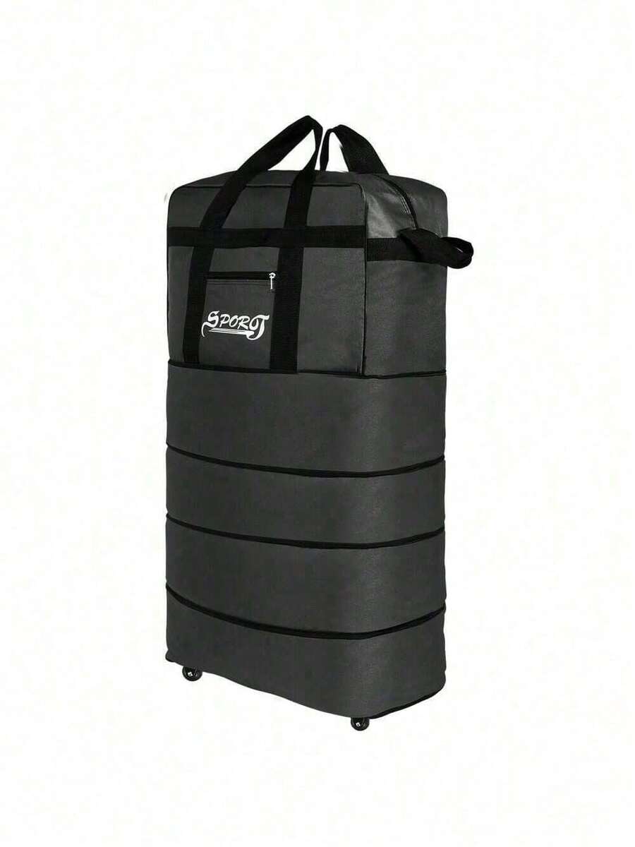 Large 40" Expandable Wheeled Duffle Bag Foldable Rolling Luggage Travel