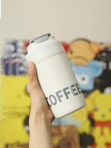 1 pezzo Tazza per caffè da viaggio in acciaio inossidabile SUS316, tazza da bevanda portatile da esterno, 420ml/14oz