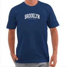 BROOKIYN NEW YORK PRINTED SHIRT MEN'S FASHION T-SHIRT - màu đen - Xem 2