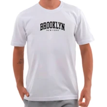 BROOKIYN NEW YORK PRINTED SHIRT MEN'S FASHION T-SHIRT - màu đen - Xem 5