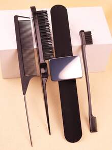 4 件套发刷套装、磁性腕带、边缘控制撕梳、发夹硅胶手环 - 彩色 - 查看 13