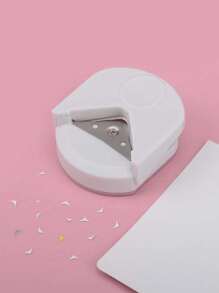 1pc, DlY Round Corner Cutter R4 Chamfering Cutter Cutting ToolHandmade Photo Paper Card Right Angle Pointed Arc TrimmingPaper Cutter, Back To School, School Supplies, Kawaii StationeryColors For School, Stationery - Pink - View 11