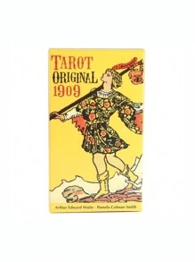 1 套 78 件 Smith-Waite 经典初学者塔罗牌 - 黃色 - 查看 1