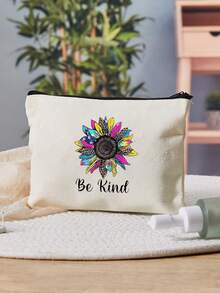 1 件基督教化妆包，耶稣印花化妆包，上帝字母印花化妆包，信仰征服恐惧基督教印花化妆包，拉链多功能储物袋，基督教礼物，基督教礼品袋，励志礼物，感谢礼物化妆包，适用于旅行商务、度假、日常、运动、健身、海滩化妆包化妆收纳盒化妆收纳盒化妆品收纳 - 彩色 - 查看 2