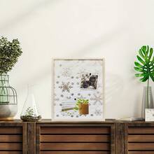 Khung ảnh có bảng tin nhắn bằng vải nhung, 30cm X 40cm, chất liệu gỗ nhẹ và mộc mạc, khung ảnh ghép treo có 2 đinh nhỏ, 2 ảnh, thích hợp cho bưu thiếp, bản ghi nhớ, tác phẩm nghệ thuật, ký túc xá, phòng ngủ, trang trí nhà cửa - Màu gỗ - Xem 8