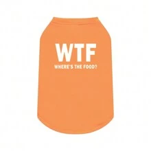 1pc Small Dog Funny Cat Bichon Frise Pug Lightweight Summer Vest - Orange - View 1