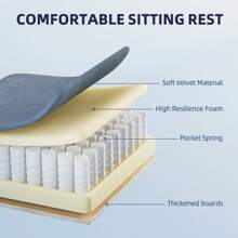 Velvet Fabric Gaming Chair, High Back Ergonomic Gamer Chair For Adult, Comfortable Video Game Chair With Footrest And Massage Lumbar Cushion, Racing Reclining Office Computer Desk Chair - 灰色 - 查看 6