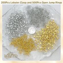 700 件龙虾爪扣和开口跳环套装项链扣手链扣和闭合龙虾扣鹦鹉扣用于珠宝制作 - 龍蝦扣&開口環 - 查看 5